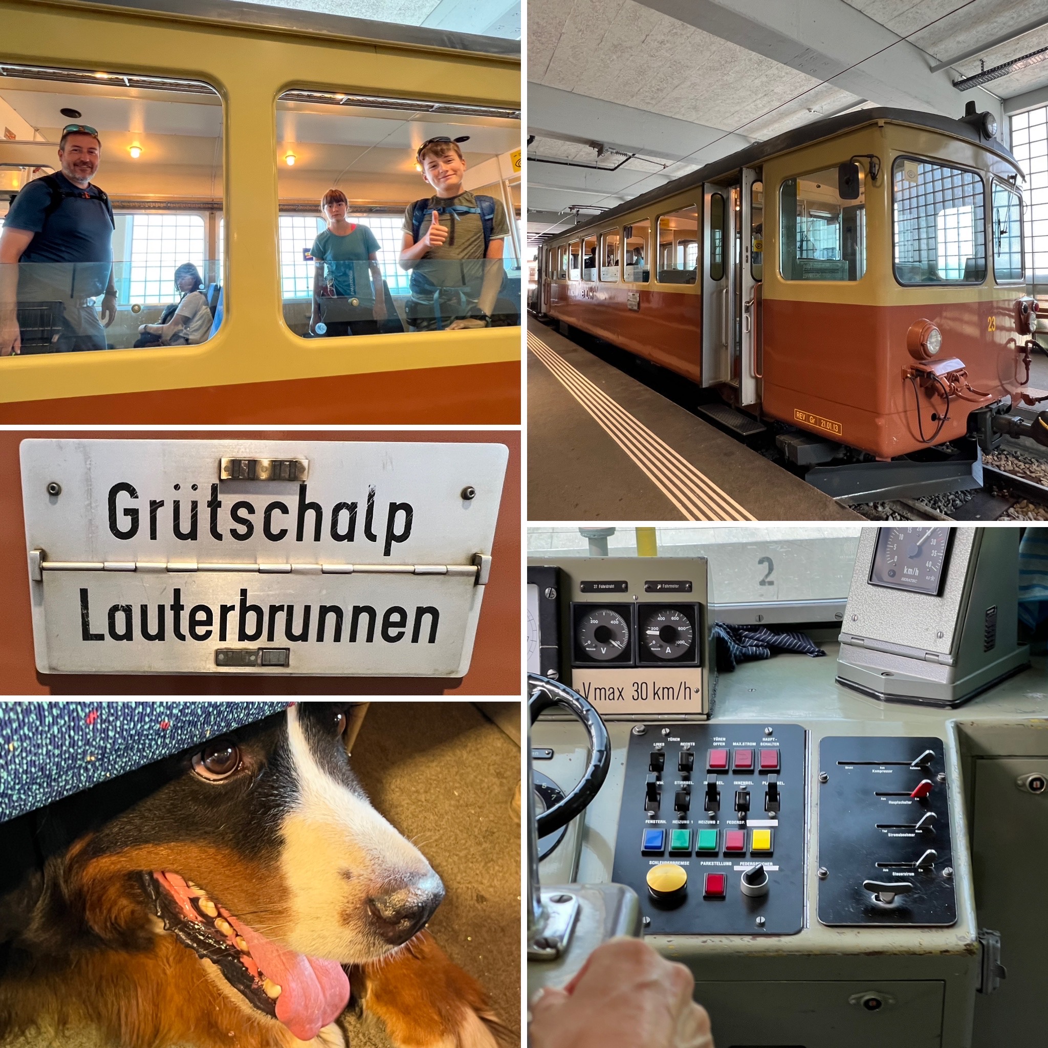 Autoenfamilia - Antic tren - Mürren - Lauterbrunnen