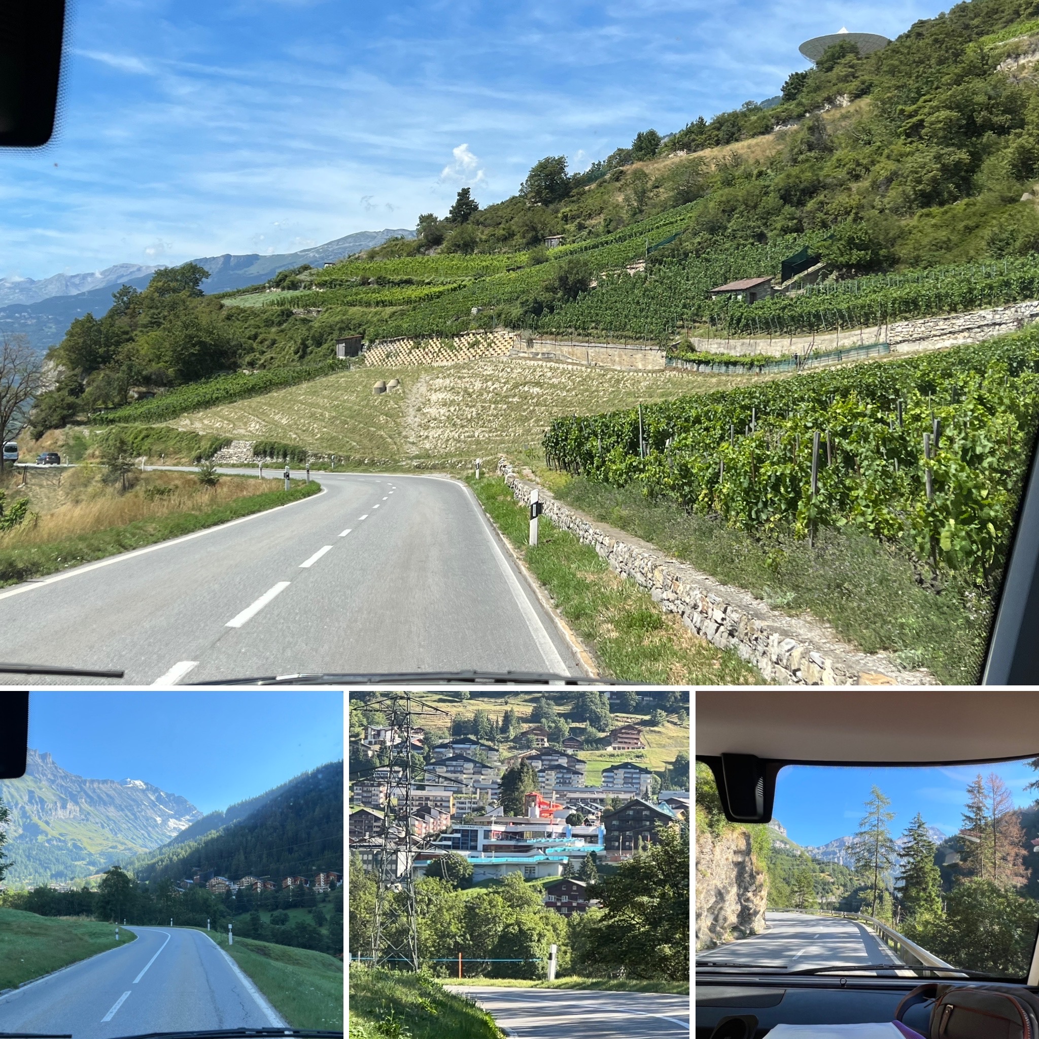 Autoenfamilia Suïssa 2023 en autocaravana - 1 Carretera a Leukerbad