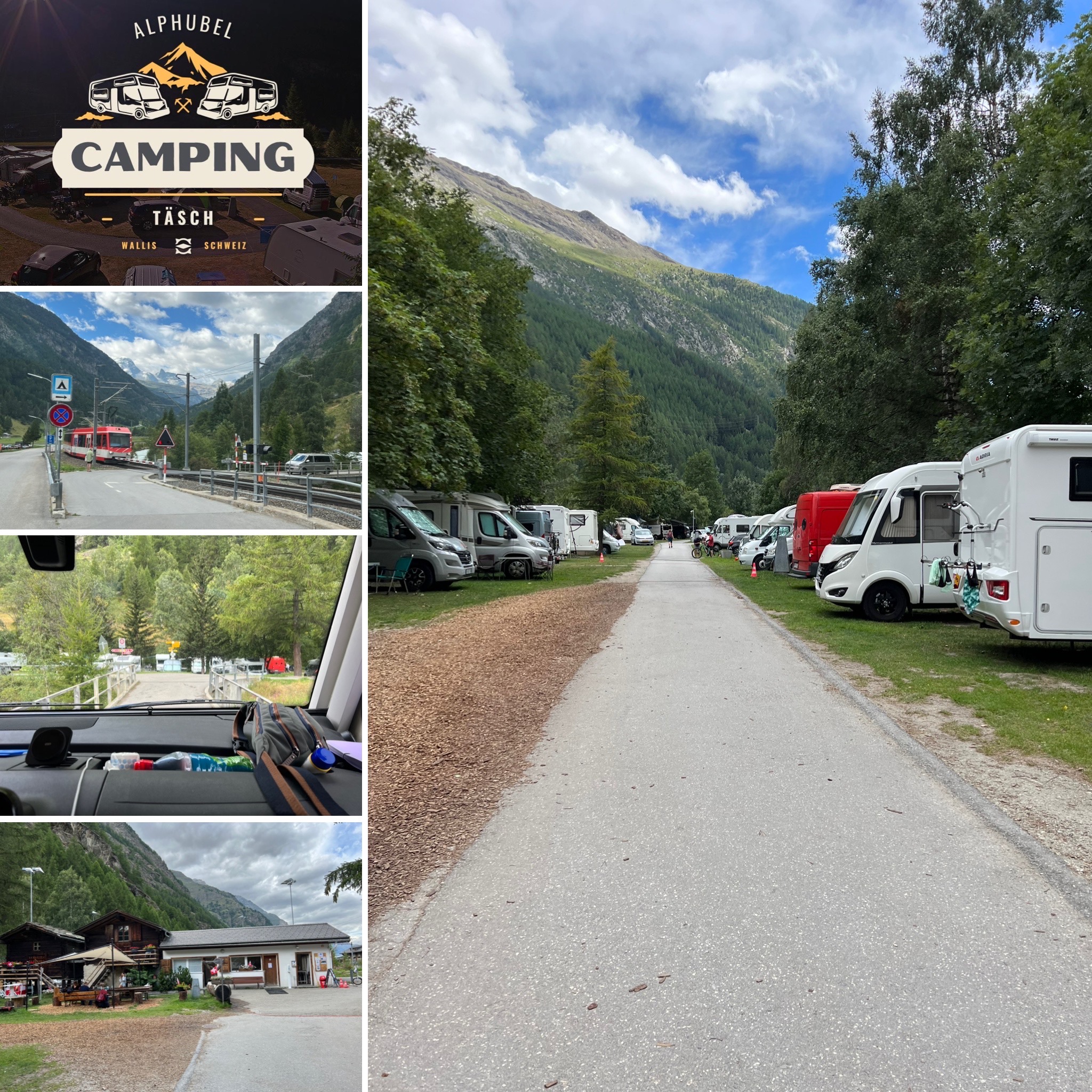 Autoenfamilia Suïssa 2023 en autocaravana - 1 Täsch - Camping Alphubel