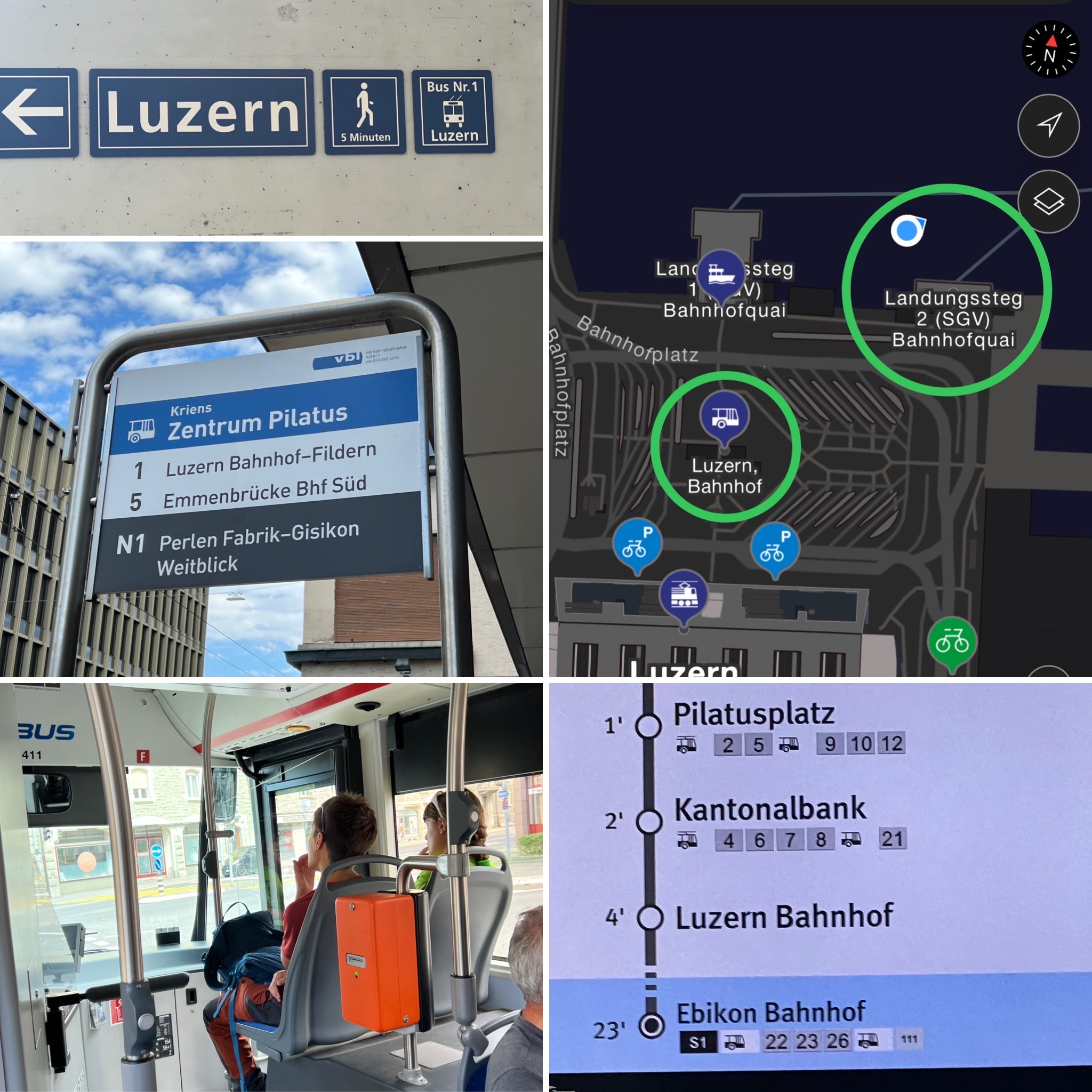 Suïssa 2023 en autocaravana - Kriens Autobús